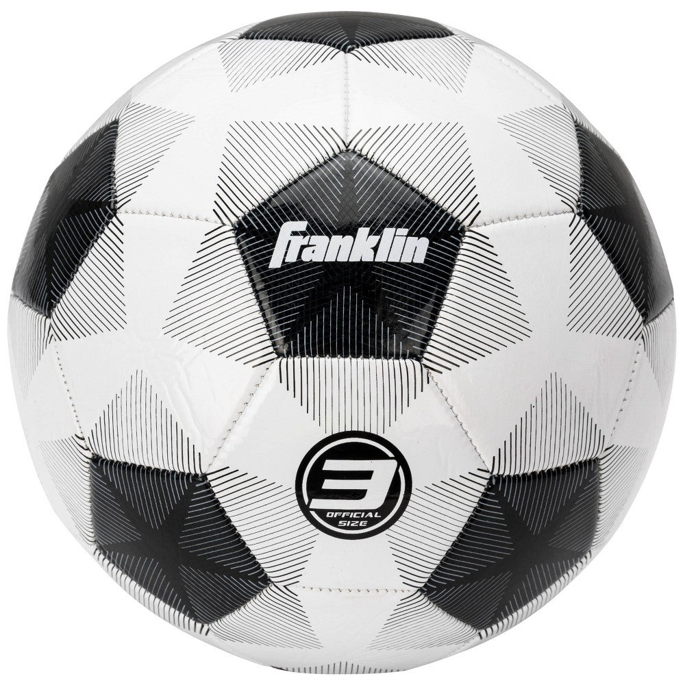 Franklin Sports 2025 Size 3 Bulk Inflated Soccerball - White/Black - Bellso